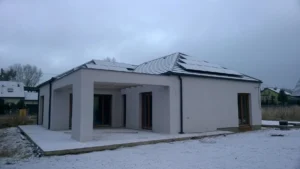 Domy energooszczędne Poznań - dom parterowy z dachem kopertowym