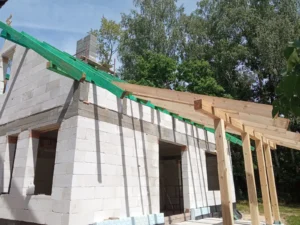 dom z użytkowym poddaszem i dachem dwuspadowym 130 m2 Łódź 18