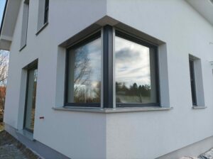 dom z użytkowym poddaszem i dachem dwuspadowym 70 m2 Poznań 23