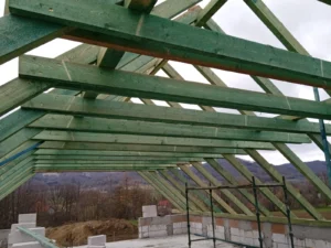 dom z użytkowym poddaszem, dachem dwuspadowym i garażem 140 m2 Wrocław