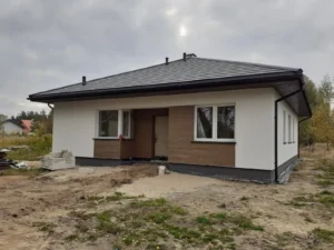 dom parterowy z dachem kopertowym 110 m2 Warszawa