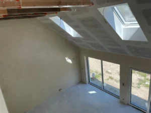 dom z użytkowym poddaszem, dachem dwuspadowym i garażem 120 m2 Warszawa